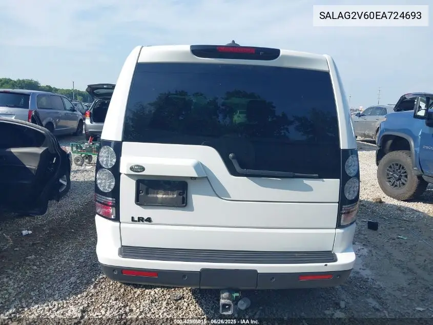 2014 Land Rover Lr4 VIN: SALAG2V60EA724693 Lot: 42586015