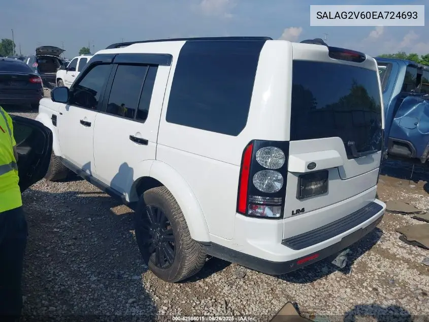2014 Land Rover Lr4 VIN: SALAG2V60EA724693 Lot: 42586015