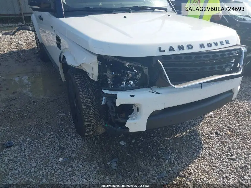 2014 Land Rover Lr4 VIN: SALAG2V60EA724693 Lot: 42586015