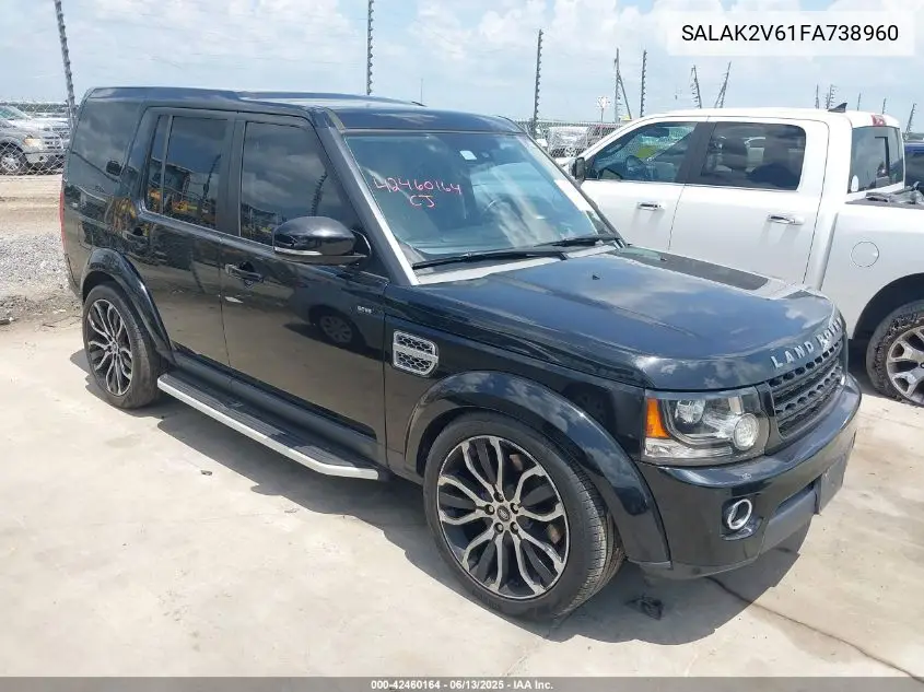 2015 Land Rover Lr4 VIN: SALAK2V61FA738960 Lot: 42460164