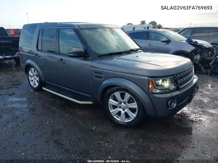 2015 Land Rover Lr4 VIN: SALAG2V63FA769693 Lot: 42539355