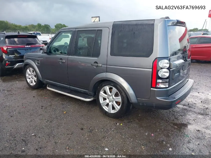 2015 Land Rover Lr4 VIN: SALAG2V63FA769693 Lot: 42539355