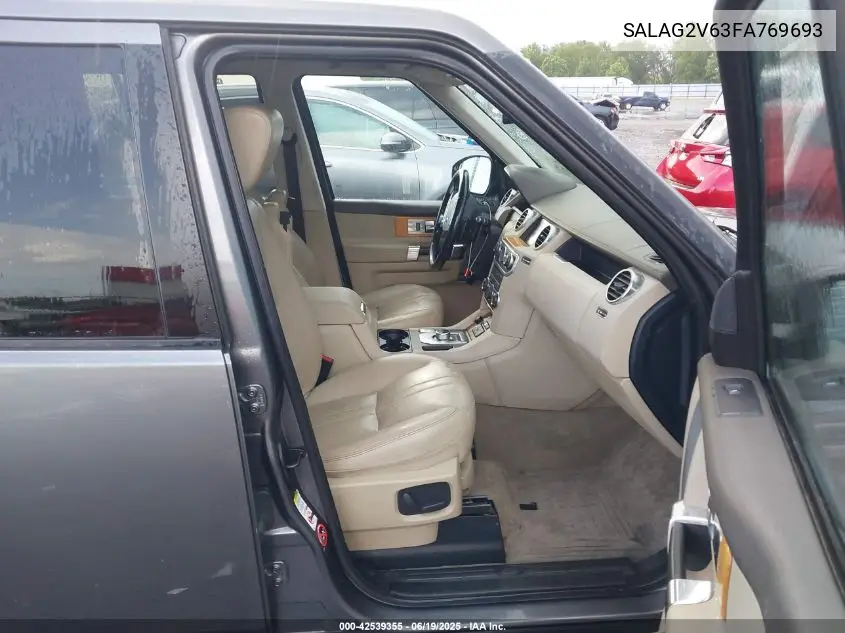 2015 Land Rover Lr4 VIN: SALAG2V63FA769693 Lot: 42539355