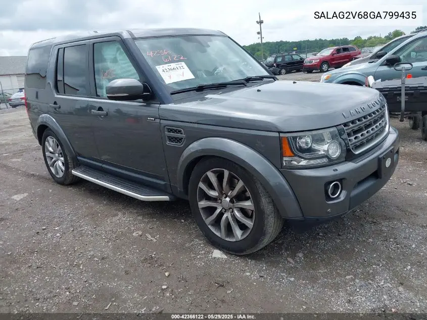 2016 Land Rover Lr4 VIN: SALAG2V68GA799435 Lot: 42366122