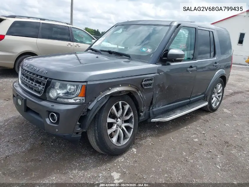 2016 Land Rover Lr4 VIN: SALAG2V68GA799435 Lot: 42366122