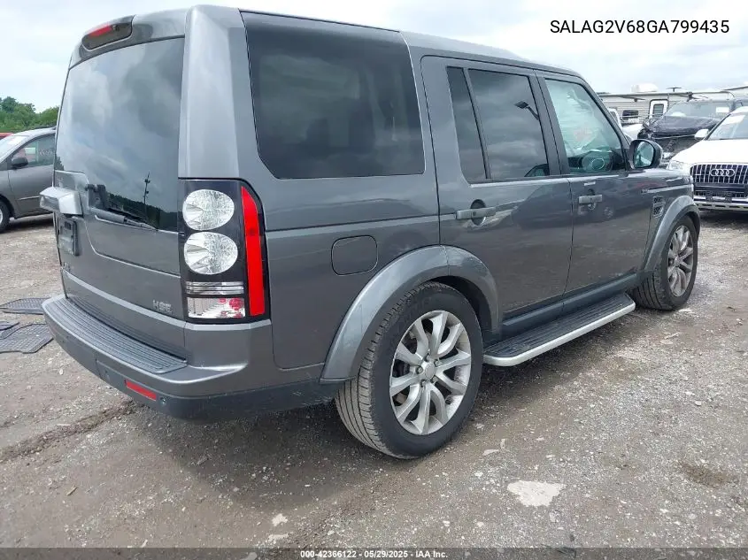 2016 Land Rover Lr4 VIN: SALAG2V68GA799435 Lot: 42366122