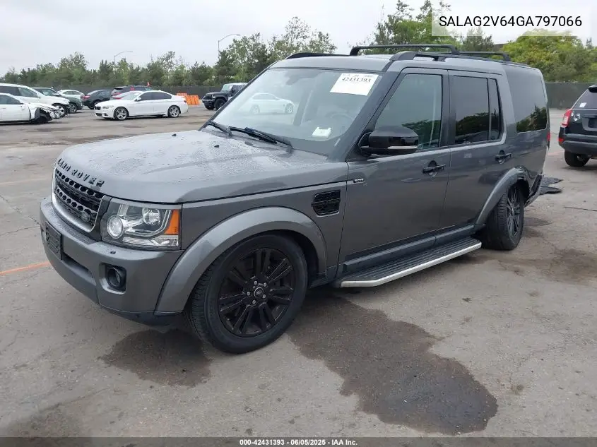 2016 Land Rover Lr4 VIN: SALAG2V64GA797066 Lot: 42431393