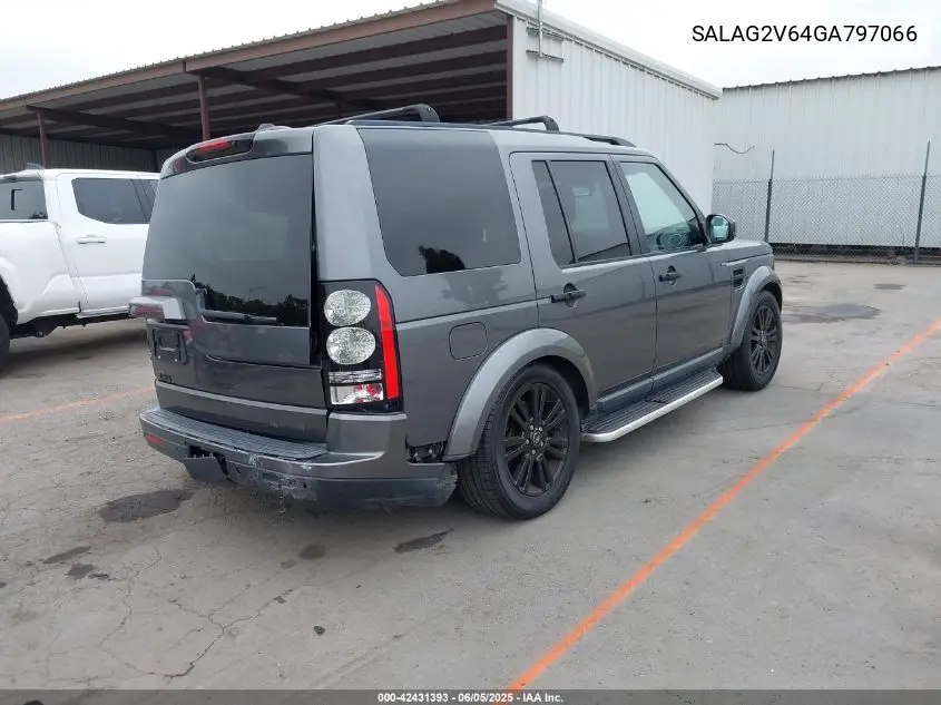 2016 Land Rover Lr4 VIN: SALAG2V64GA797066 Lot: 42431393