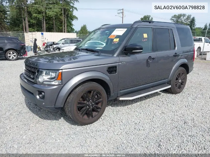 2016 Land Rover Lr4 VIN: SALAG2V60GA798828 Lot: 42499937