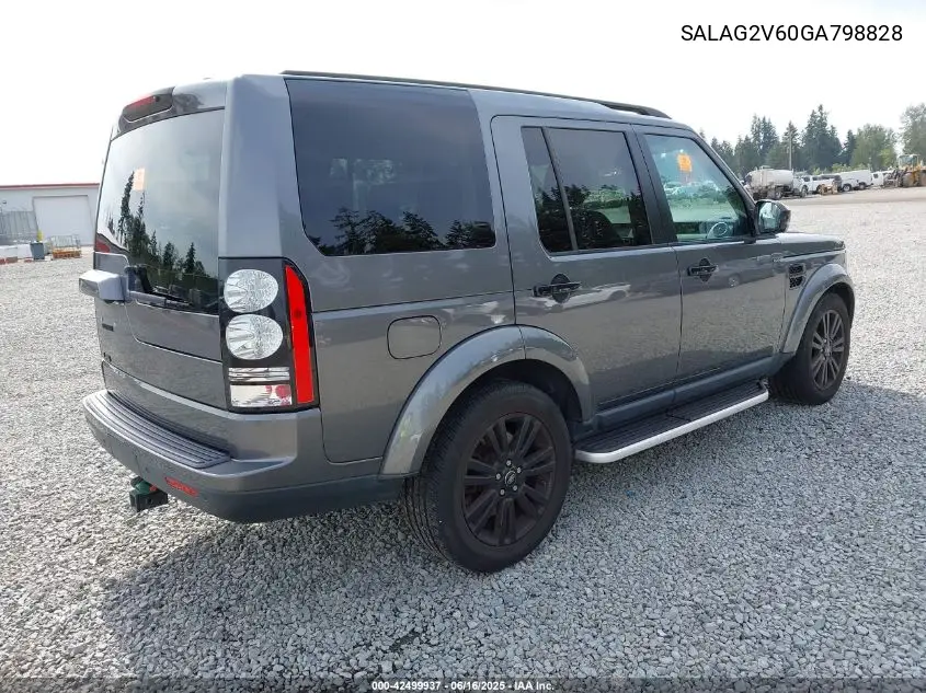 2016 Land Rover Lr4 VIN: SALAG2V60GA798828 Lot: 42499937