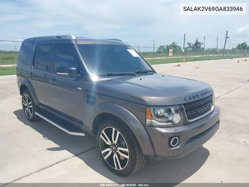 2016 Land Rover Lr4 VIN: SALAK2V69GA833946 Lot: 42527377