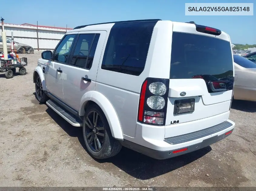 2016 Land Rover Lr4 VIN: SALAG2V65GA825148 Lot: 42554206