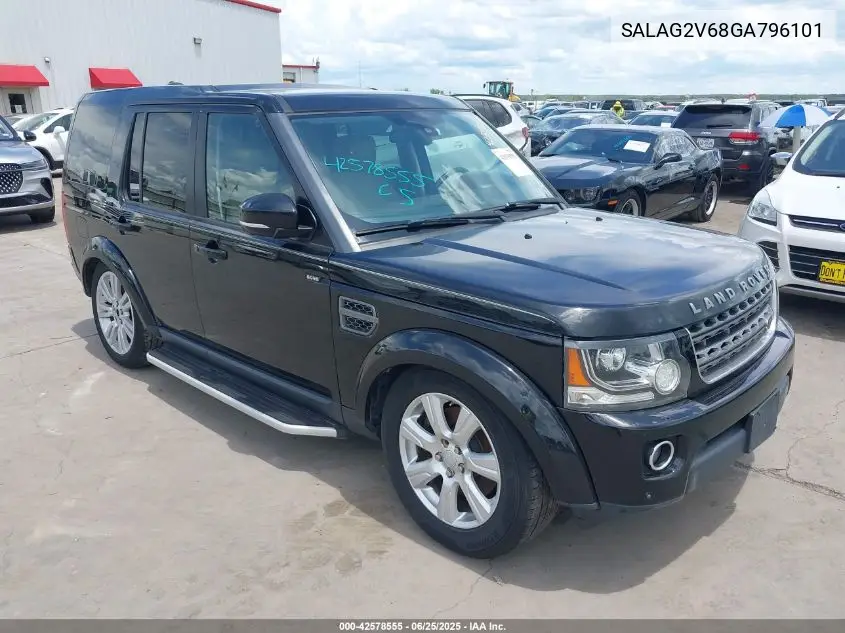 2016 Land Rover Lr4 VIN: SALAG2V68GA796101 Lot: 42578555