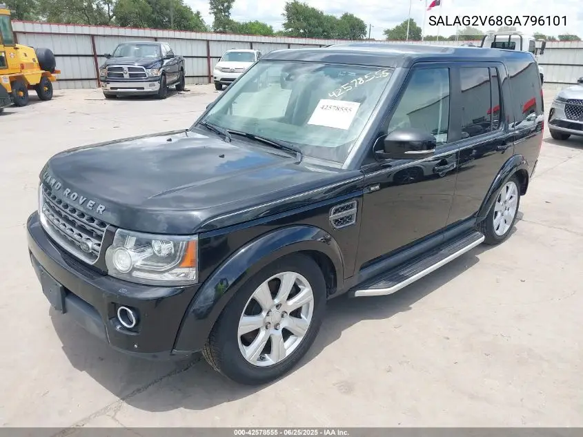 2016 Land Rover Lr4 VIN: SALAG2V68GA796101 Lot: 42578555