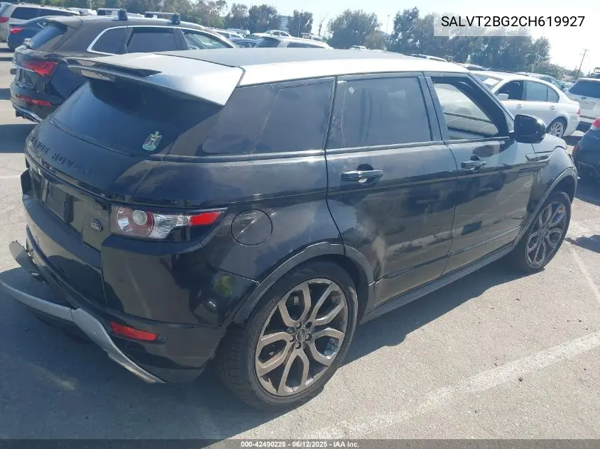 2012 Land Rover Range Rover Evoque Pure Plus VIN: SALVT2BG2CH619927 Lot: 42490228