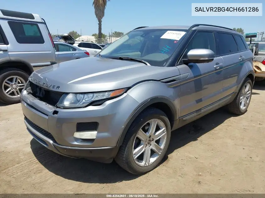 2012 Land Rover Range Rover Evoque Pure Plus VIN: SALVR2BG4CH661286 Lot: 42542601