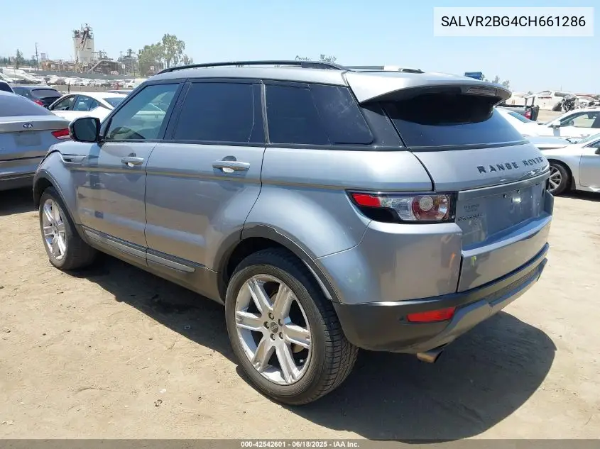 2012 Land Rover Range Rover Evoque Pure Plus VIN: SALVR2BG4CH661286 Lot: 42542601