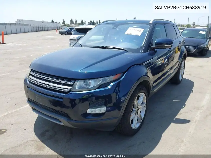 2012 Land Rover Range Rover Evoque Pure Plus VIN: SALVP2BG1CH688919 Lot: 42572368