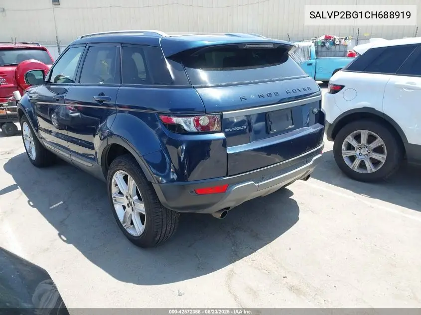 2012 Land Rover Range Rover Evoque Pure Plus VIN: SALVP2BG1CH688919 Lot: 42572368