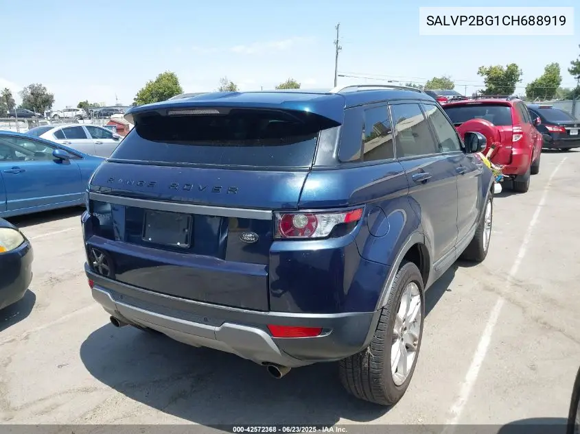 2012 Land Rover Range Rover Evoque Pure Plus VIN: SALVP2BG1CH688919 Lot: 42572368