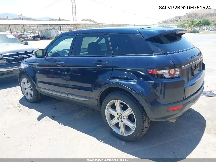 2013 Land Rover Range Rover Evoque Pure VIN: SALVP2BG2DH761524 Lot: 42455247