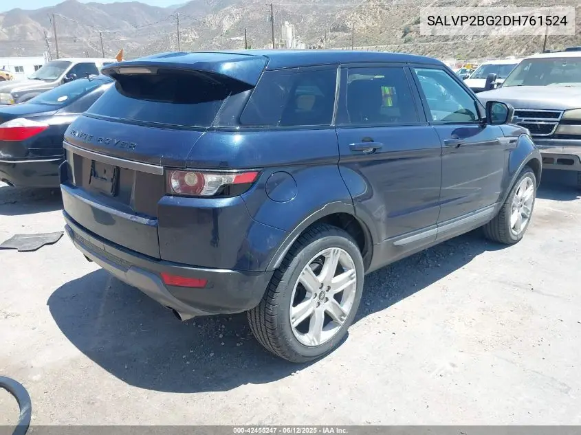 2013 Land Rover Range Rover Evoque Pure VIN: SALVP2BG2DH761524 Lot: 42455247