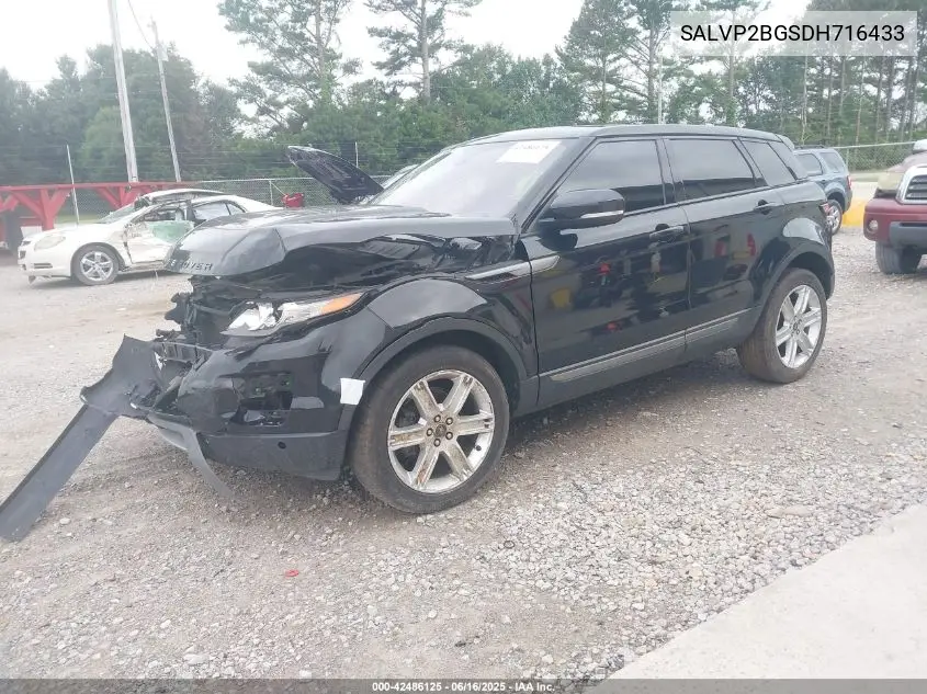 2013 Land Rover Range Rover Evoque Pure Plus VIN: SALVP2BGSDH716433 Lot: 42486125
