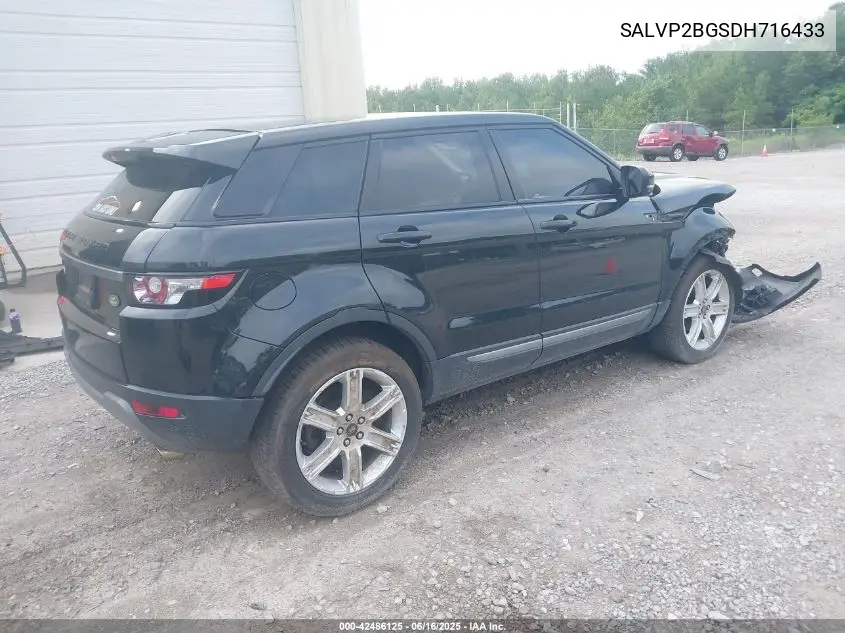 2013 Land Rover Range Rover Evoque Pure Plus VIN: SALVP2BGSDH716433 Lot: 42486125