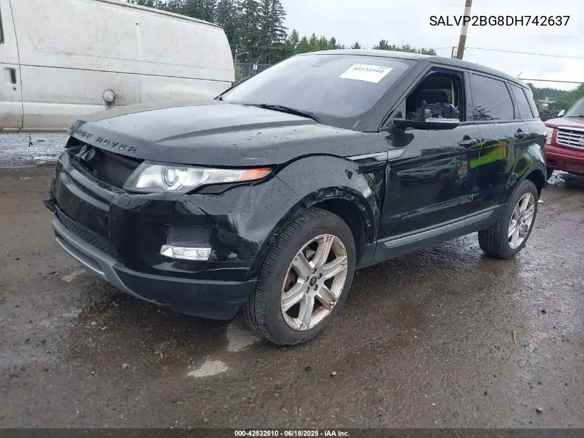 2013 Land Rover Range Rover Evoque Pure VIN: SALVP2BG8DH742637 Lot: 42532510