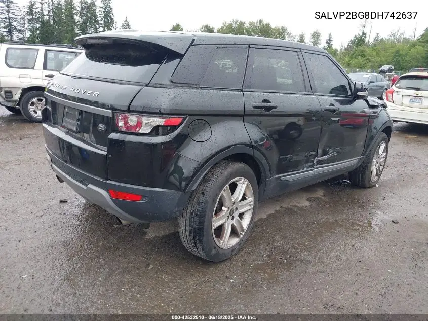 2013 Land Rover Range Rover Evoque Pure VIN: SALVP2BG8DH742637 Lot: 42532510