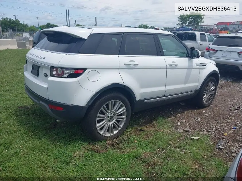 2013 Land Rover Range Rover Evoque Pure VIN: SALVV2BGXDH836413 Lot: 42549889