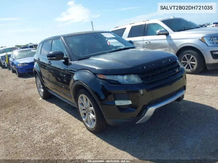 2013 Land Rover Range Rover Evoque Pure VIN: SALVT2BG2DH721035 Lot: 42552664