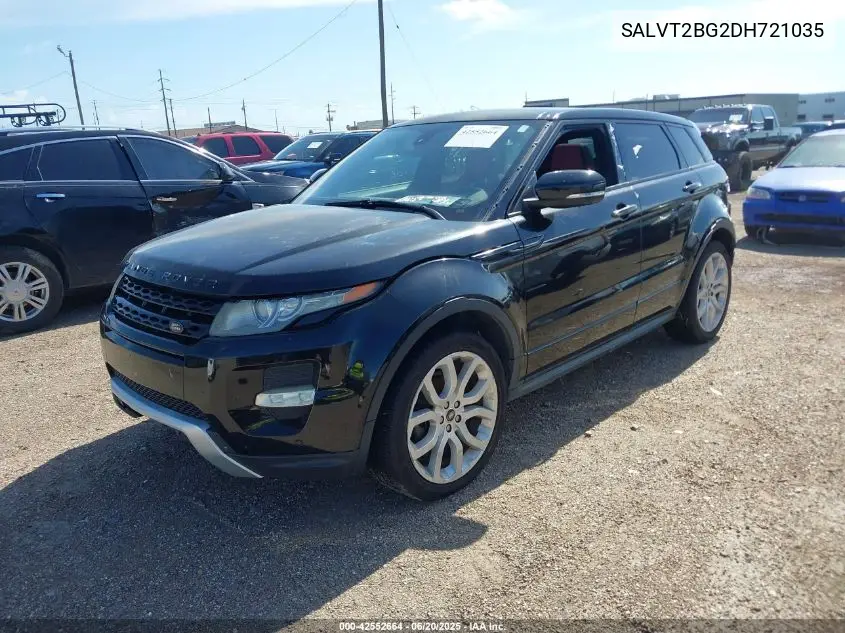 2013 Land Rover Range Rover Evoque Pure VIN: SALVT2BG2DH721035 Lot: 42552664