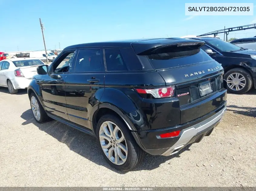 2013 Land Rover Range Rover Evoque Pure VIN: SALVT2BG2DH721035 Lot: 42552664
