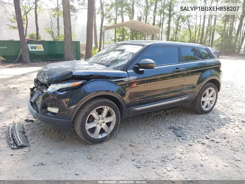 2014 Land Rover Range Rover Evoque Pure Plus VIN: SALVP1BGXEH858207 Lot: 42602257