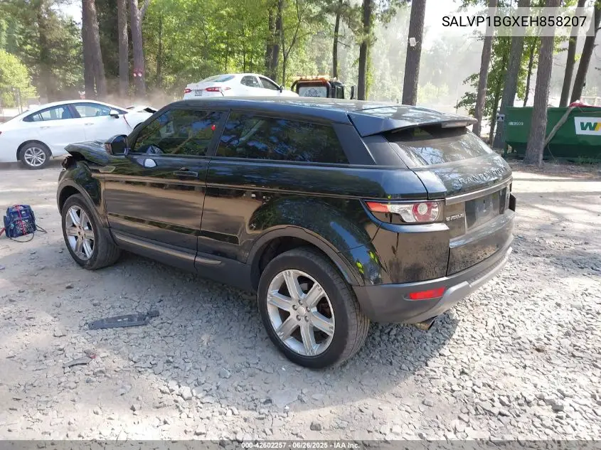 2014 Land Rover Range Rover Evoque Pure Plus VIN: SALVP1BGXEH858207 Lot: 42602257
