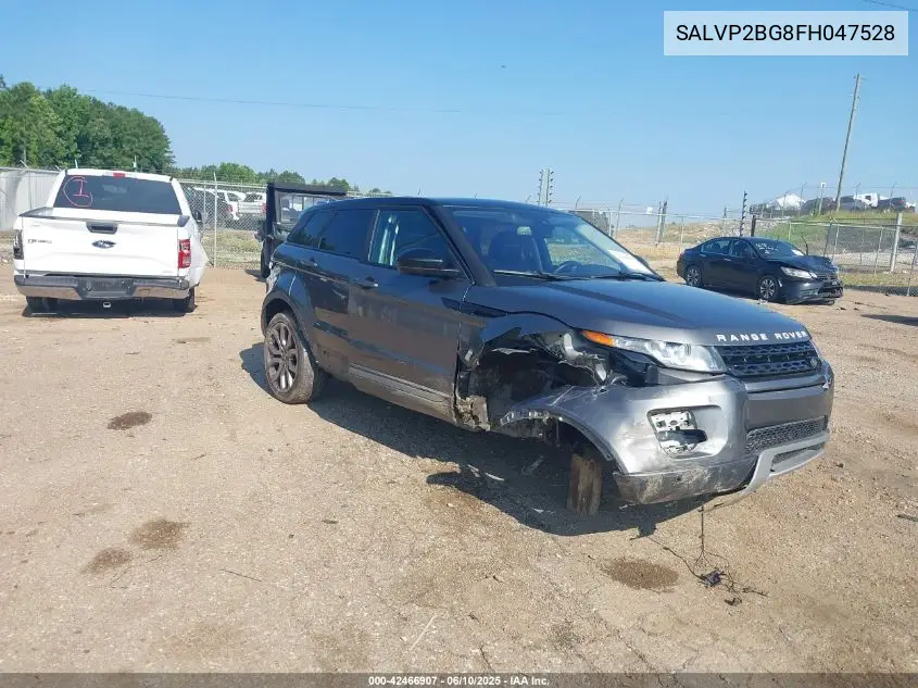 2015 Land Rover Range Rover Evoque Pure VIN: SALVP2BG8FH047528 Lot: 42466907