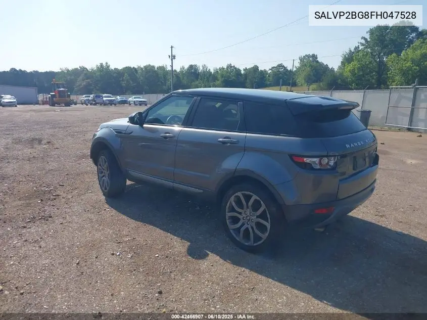 2015 Land Rover Range Rover Evoque Pure VIN: SALVP2BG8FH047528 Lot: 42466907
