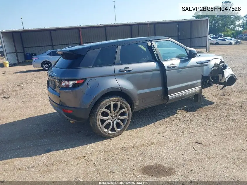 2015 Land Rover Range Rover Evoque Pure VIN: SALVP2BG8FH047528 Lot: 42466907