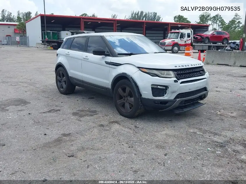 2016 Land Rover Range Rover Evoque Se/Se Premium VIN: SALVP2BG9GH079535 Lot: 42494414