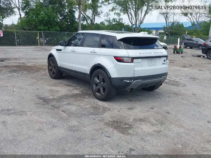 2016 Land Rover Range Rover Evoque Se/Se Premium VIN: SALVP2BG9GH079535 Lot: 42494414
