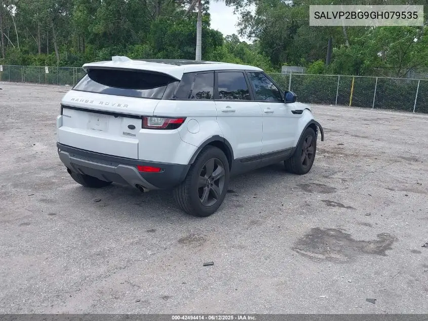 2016 Land Rover Range Rover Evoque Se/Se Premium VIN: SALVP2BG9GH079535 Lot: 42494414