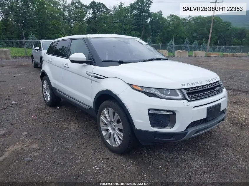 2016 Land Rover Range Rover Evoque Hse VIN: SALVR2BG8GH122353 Lot: 42517095