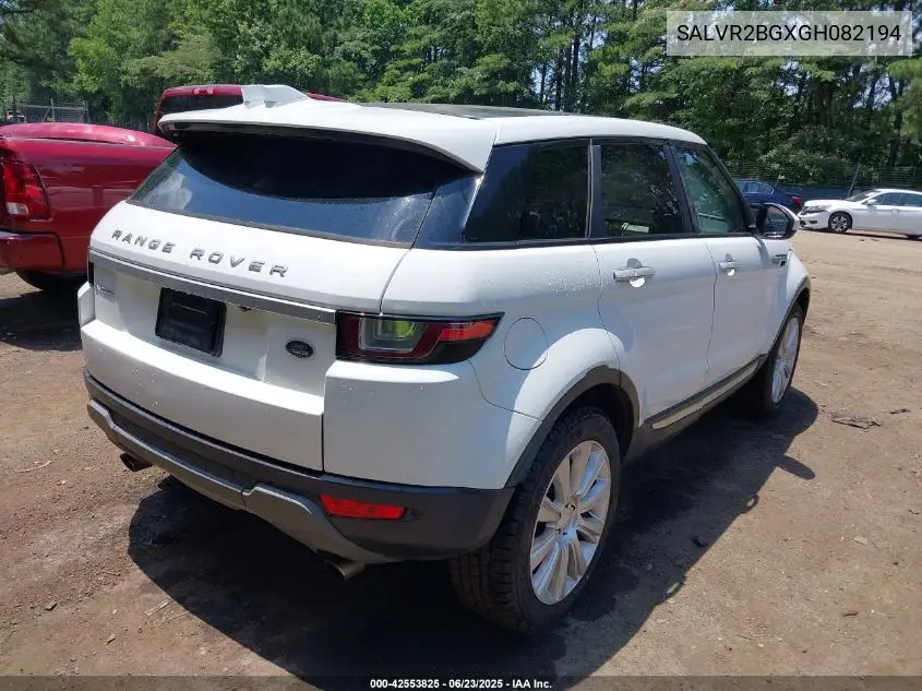 2016 Land Rover Range Rover Evoque Hse VIN: SALVR2BGXGH082194 Lot: 42553825