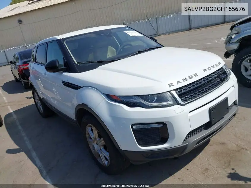 2016 Land Rover Range Rover Evoque Se/Se Premium VIN: SALVP2BG2GH155676 Lot: 42583910