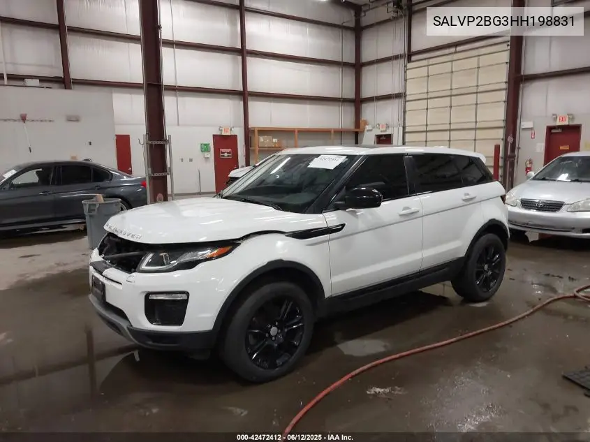 2017 Land Rover Range Rover Evoque Se/Se Premium VIN: SALVP2BG3HH198831 Lot: 42472412