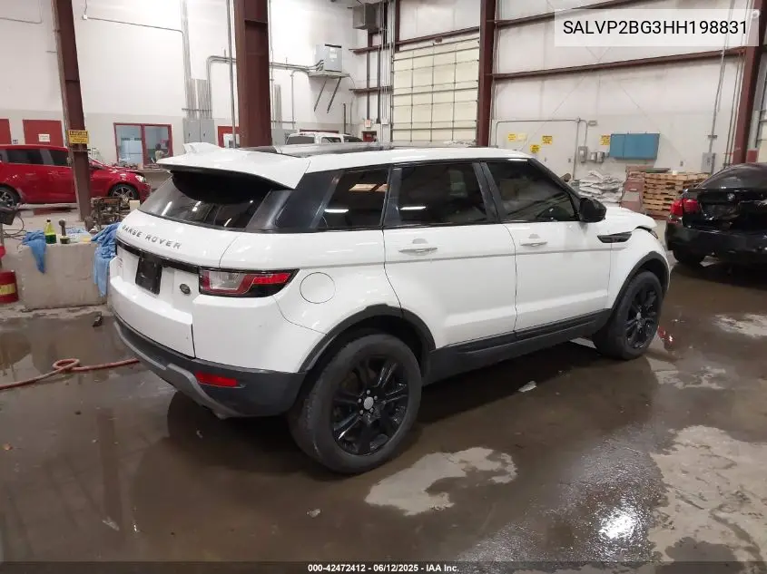 2017 Land Rover Range Rover Evoque Se/Se Premium VIN: SALVP2BG3HH198831 Lot: 42472412