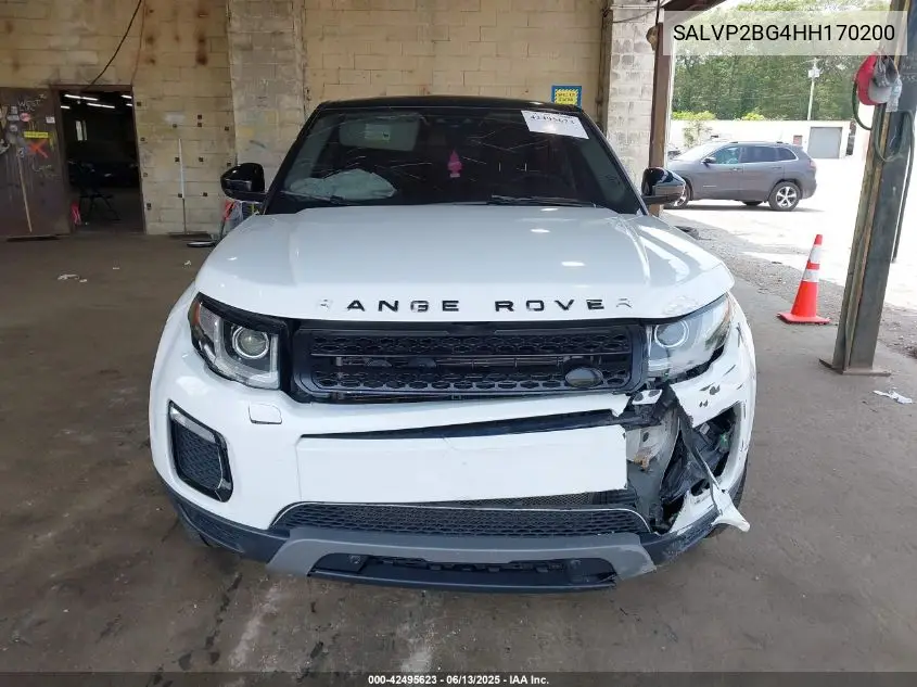 2017 Land Rover Range Rover Evoque Se/Se Premium VIN: SALVP2BG4HH170200 Lot: 42495623