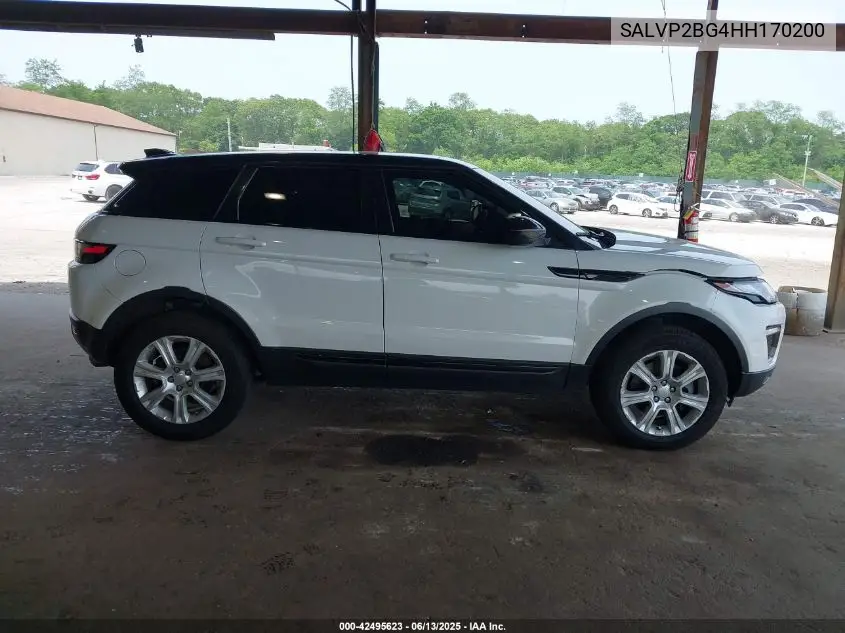 2017 Land Rover Range Rover Evoque Se/Se Premium VIN: SALVP2BG4HH170200 Lot: 42495623