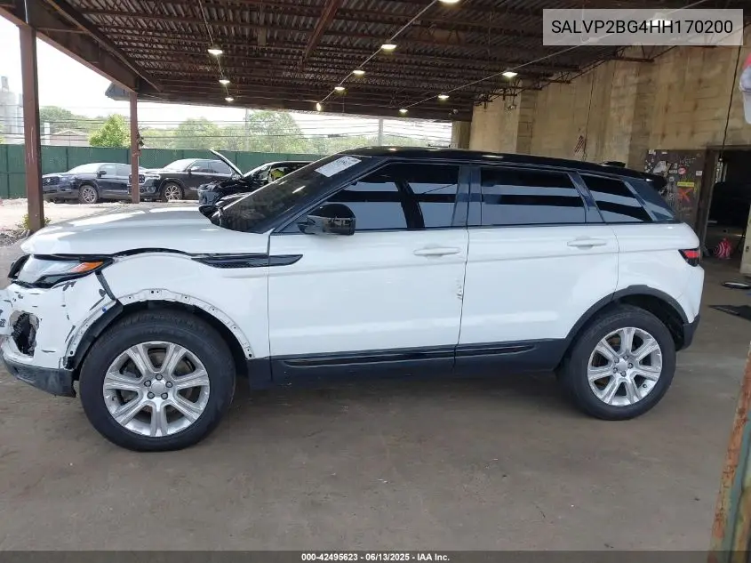 2017 Land Rover Range Rover Evoque Se/Se Premium VIN: SALVP2BG4HH170200 Lot: 42495623